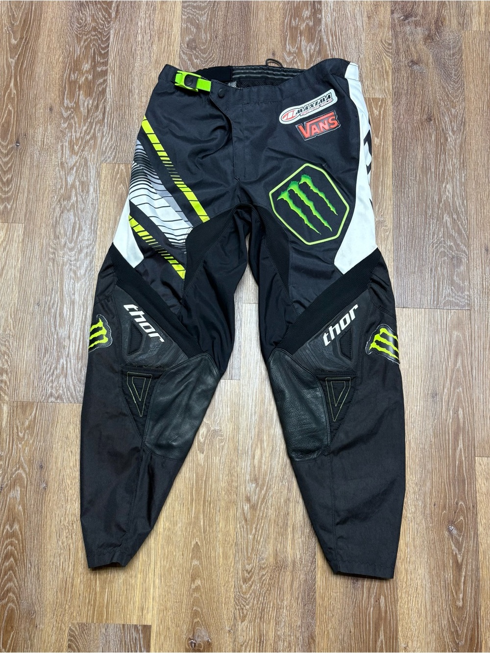 thor Black and Neon Green Men’s Motocross Jogger Pants